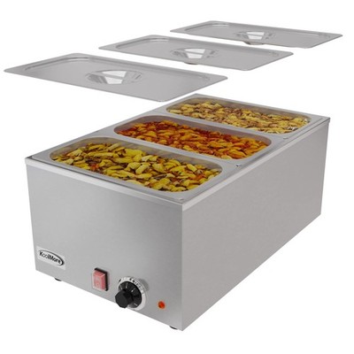 KoolMore Commercial Bain Marie Countertop Food Warmer, Soup Station, and Buffet