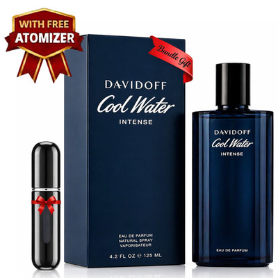 Cool Water Intense by Davidoff cologne for men EDP4.2oz New In Box With Atomizer