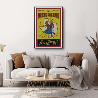 Marcus King Band The Waltz Across Texas Tour 2026 Poster Unframed