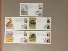 Five US American Wildlife fdc w/two same st cancel  US and CAPEX Canada(c)