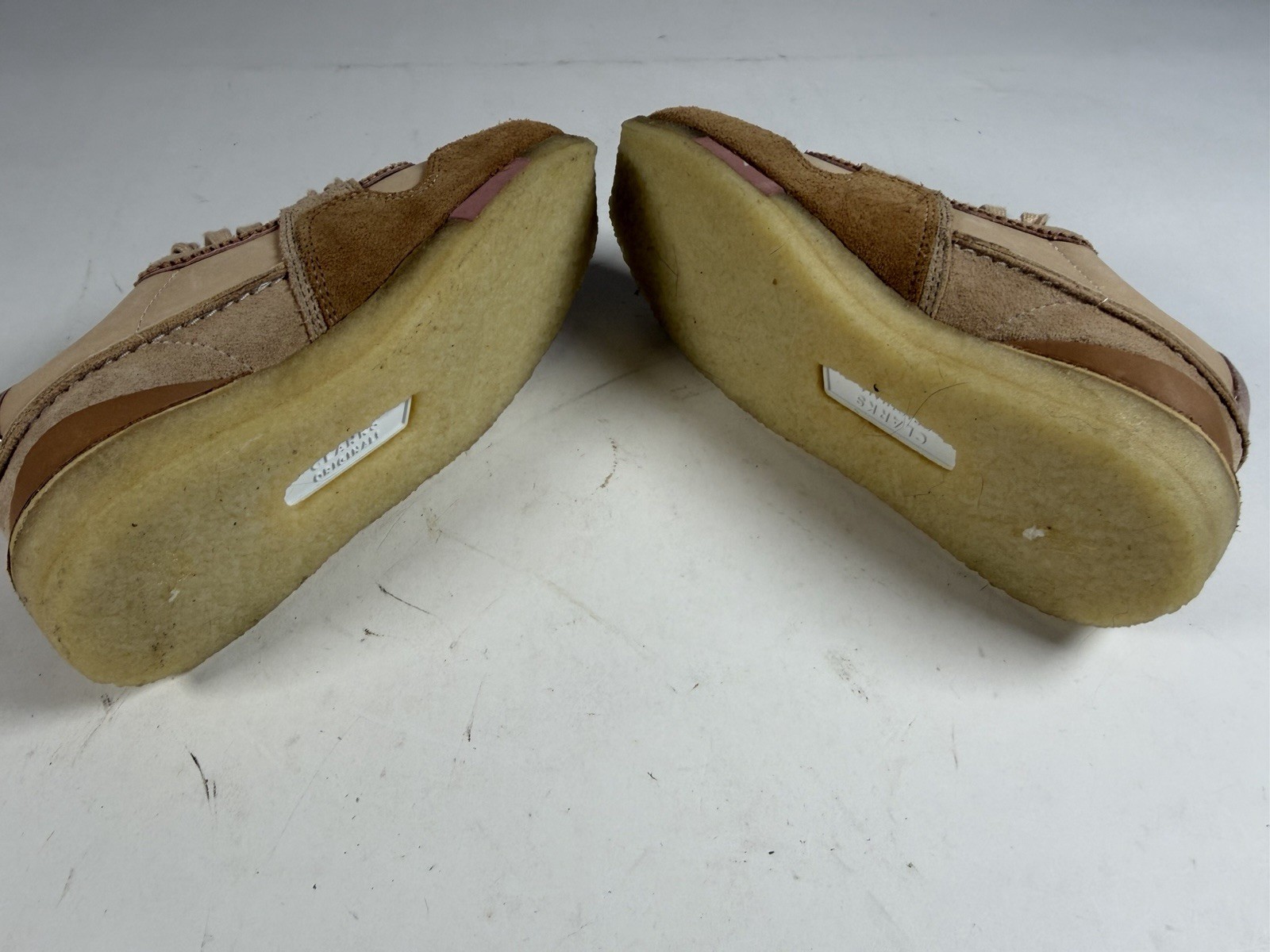 Clarks Originals Tor Run Light Tan Combination Casual Lifestyle Shoes Womens 6.5 image 5
