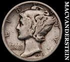 1943-S Silver Mercury Dime - Scarce  Better Date  No Reserve  #G9393