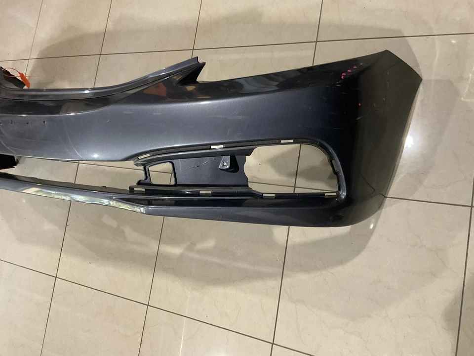 Front Bumper Cover Grey Honda Civic EX LX EX L Hybrid 13-2015 71101+tr3+a500 OEM - Image 3 of 4
