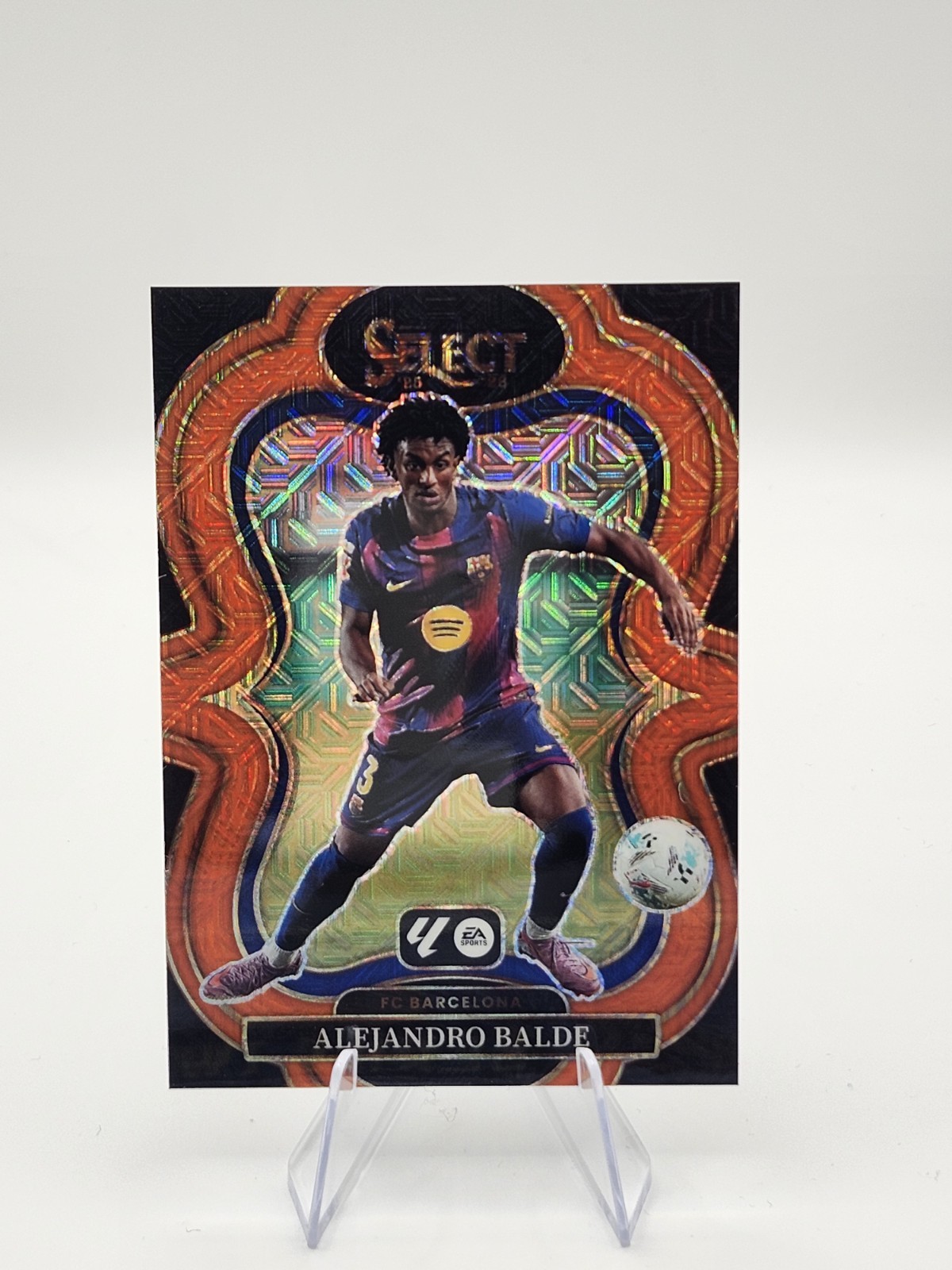 Alejandro Balde 2025-26 Select La Liga Mezzanine Orange Mojo /199 #105 Barcelona