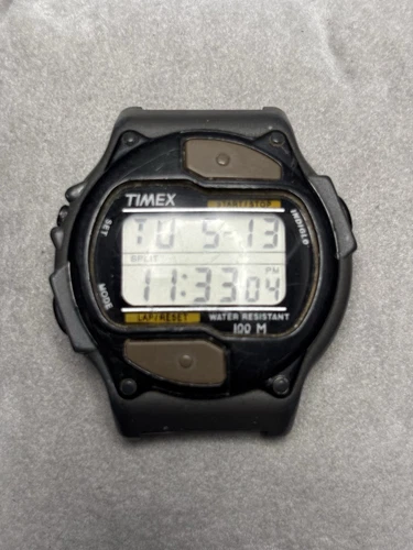 Vintage Timex Stealth Indiglo 87137 Digital Quartz Watch - Read Description
