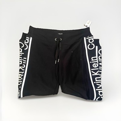 Calvin Klein Performance Black Logo Drawstring Jogger Pants Men s Size L