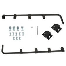 30 in Heavy Duty Steel Straight Mud Flap Hanger Set Replacement for Semi Truck