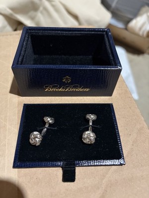 Brooks Brothers Silver Cuff Links Knot 