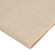 Beige Linen Speaker Grill Cloth 19.7x57.5 inch, 0.5mm Thick Dustproof Mesh