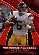 2009 Bowman Draft Rookie All-Stars #AS20 Mark Sanchez Card. rookie card picture