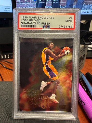 1999 Flair Showcase Guaranteed Fresh Kobe Bryant #4 Rare white glove PSA 9 MINT