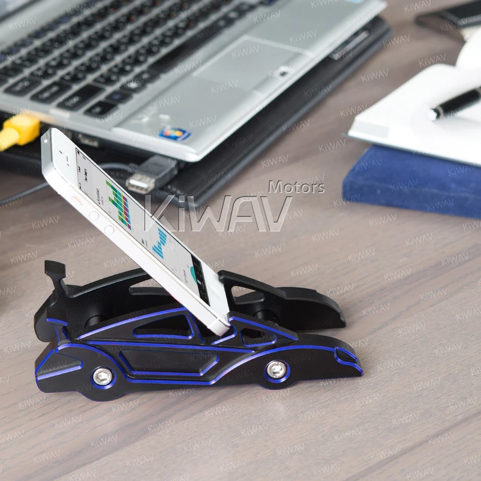 dual-slot tabletop de bureau CNC aluminum bleu voiture sport style pour LG G Pad - Photo 1/4