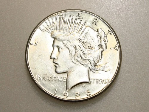 1926-S $1 PEACE SILVER ONE DOLLAR CH/GEM BU