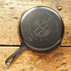 Vintage GRISWOLD Cast Iron SKILLET Frying Pan # 6 LARGE BLOCK LOGO - Ironspoon