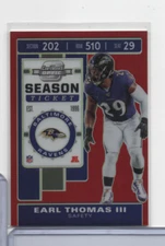 Earl Thomas III Ravens 179/199 Season Ticket 15 Panini 2019 110620MLCD