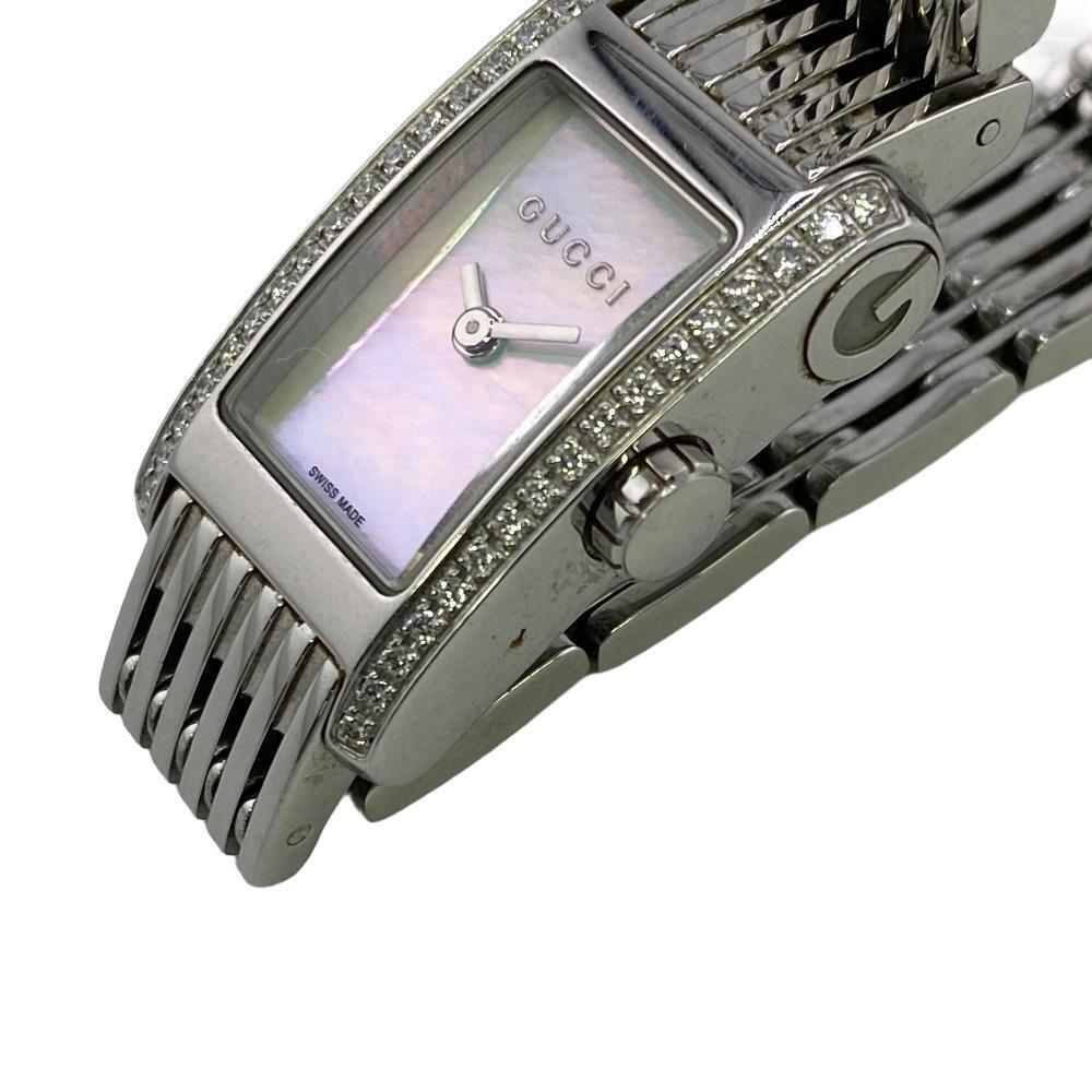 Gucci 8600L G Metro Quartz Side Diamond Watch Silver Women s Gucci 8600L G Metro Quartz Side Diamond Watch Silver Women s