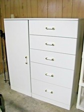 SAUDER BABY DRESSER KID WHITE ARMOIRE FIVE 5-DRAWER DRESSER TODDLER- PICKUP ONLY
