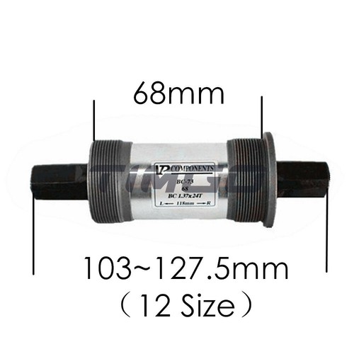 VP BC-73 MTB Road Bike Sealed Cartridge Square Taper Bottom Bracket 68mm 12 Size - Picture 3 of 5