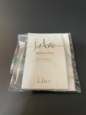 DIOR  J  ADORE  WOMENS : D  EAU PARFUM SAMPLE NEW Vial with original  card 