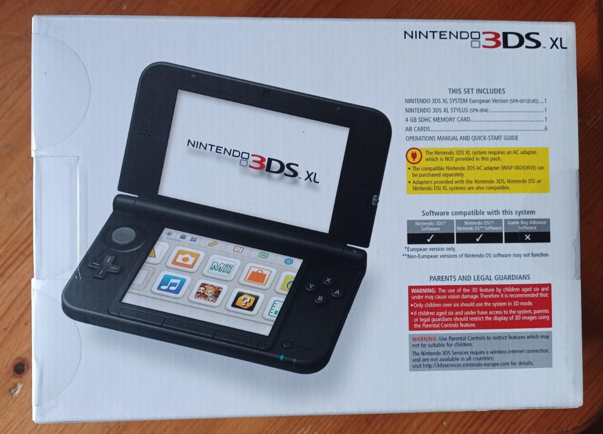 Brand New Sealed Nintendo 3DS XL Blue Console & Charger PAL UKV