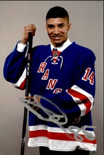 Daniel Walcott Signed Autographed 4x6 Photo New York Rangers #3