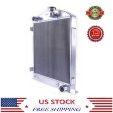 3 Rows Aluminum Cooling Radiator For 1932 Ford Model A Chevy V8 Motor Atmt 3 Rows Aluminum Cooling Radiator For 1932 Ford Model A Chevy V8 Motor Atmt