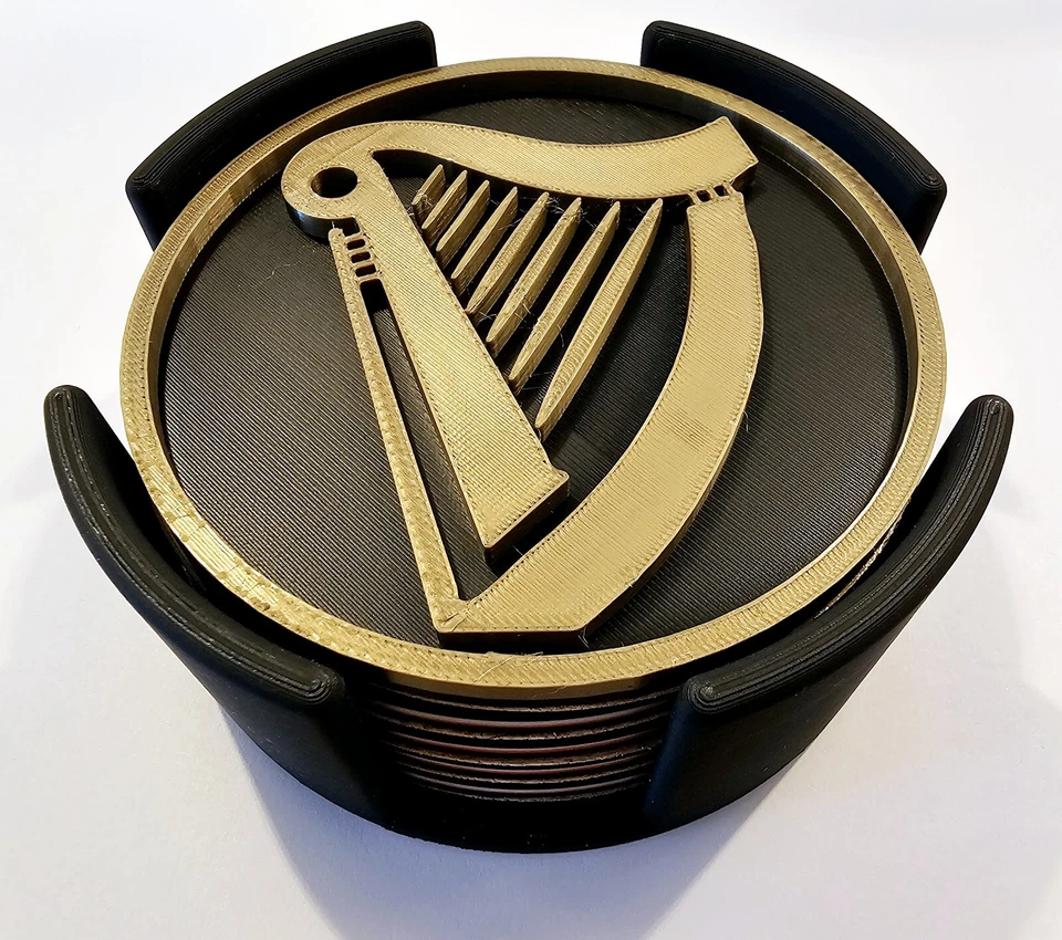 Guinness Coasters Set Of 4 With Holder - Image 2 of 4