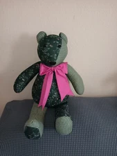 teddy bear Green handmade 15 inches