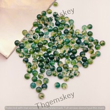 Top quality Moss Agate Round Cabs Gemstone Calibrated Gemstone 3mm-15mm