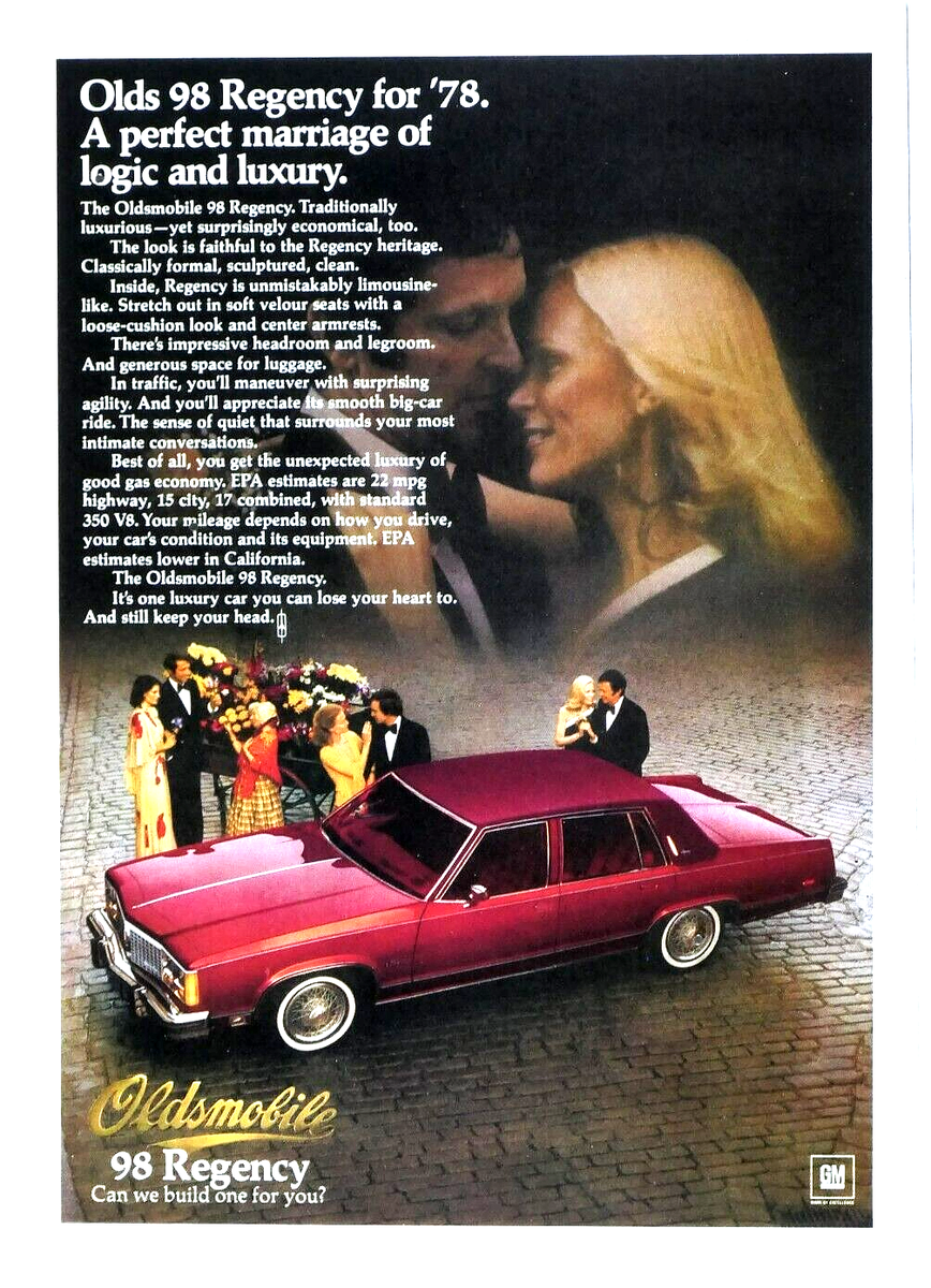 1978 Oldsmobile Ninety Eight Regency Vintage Perfect Marriage