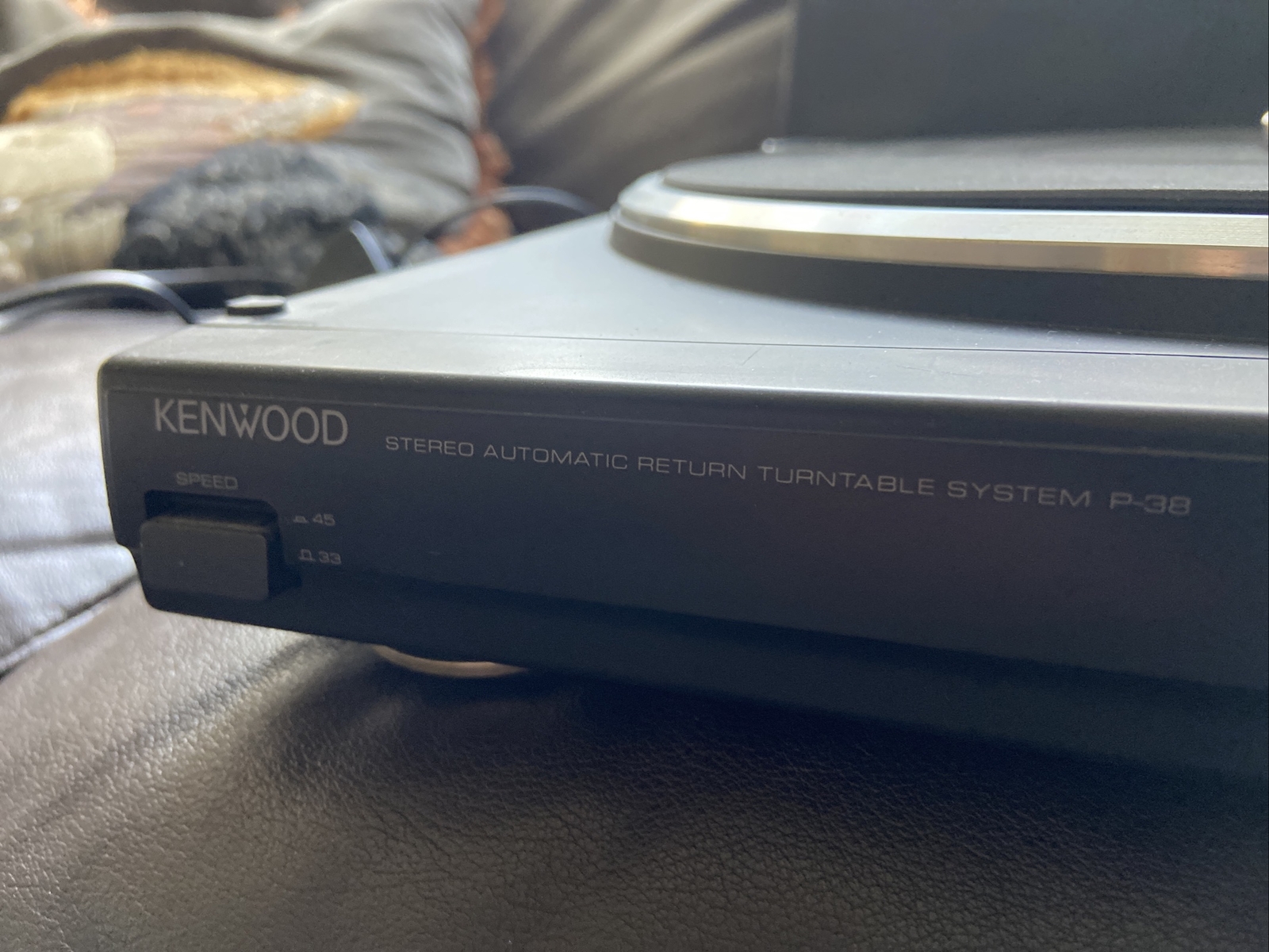 Kenwood P38 stereo automatic return turntable untested spairs or