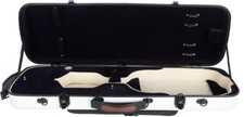 DE Valigia per violino cassa per violino fibra di vetro oblunga 4/4 M-case bianco - blu navy