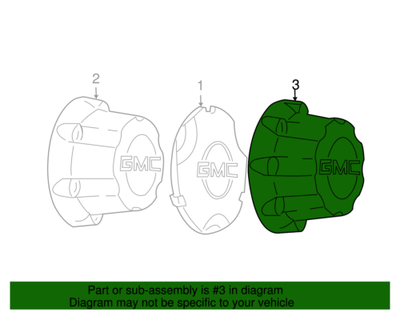 Genuine GM 9595469 Wheel Hub Center Cap for sale online | eBay
