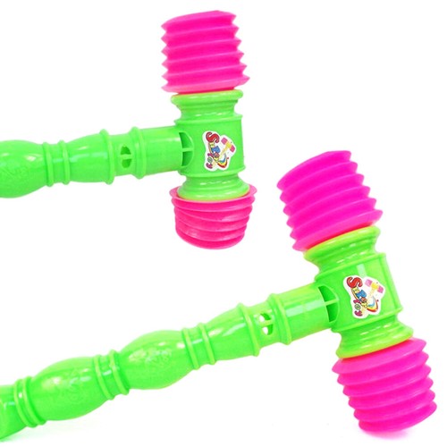 25cm Plastic Whistle Training Toddler Baby Kids Handle Hammer Noisy Whistl .xh - Photo 7/10