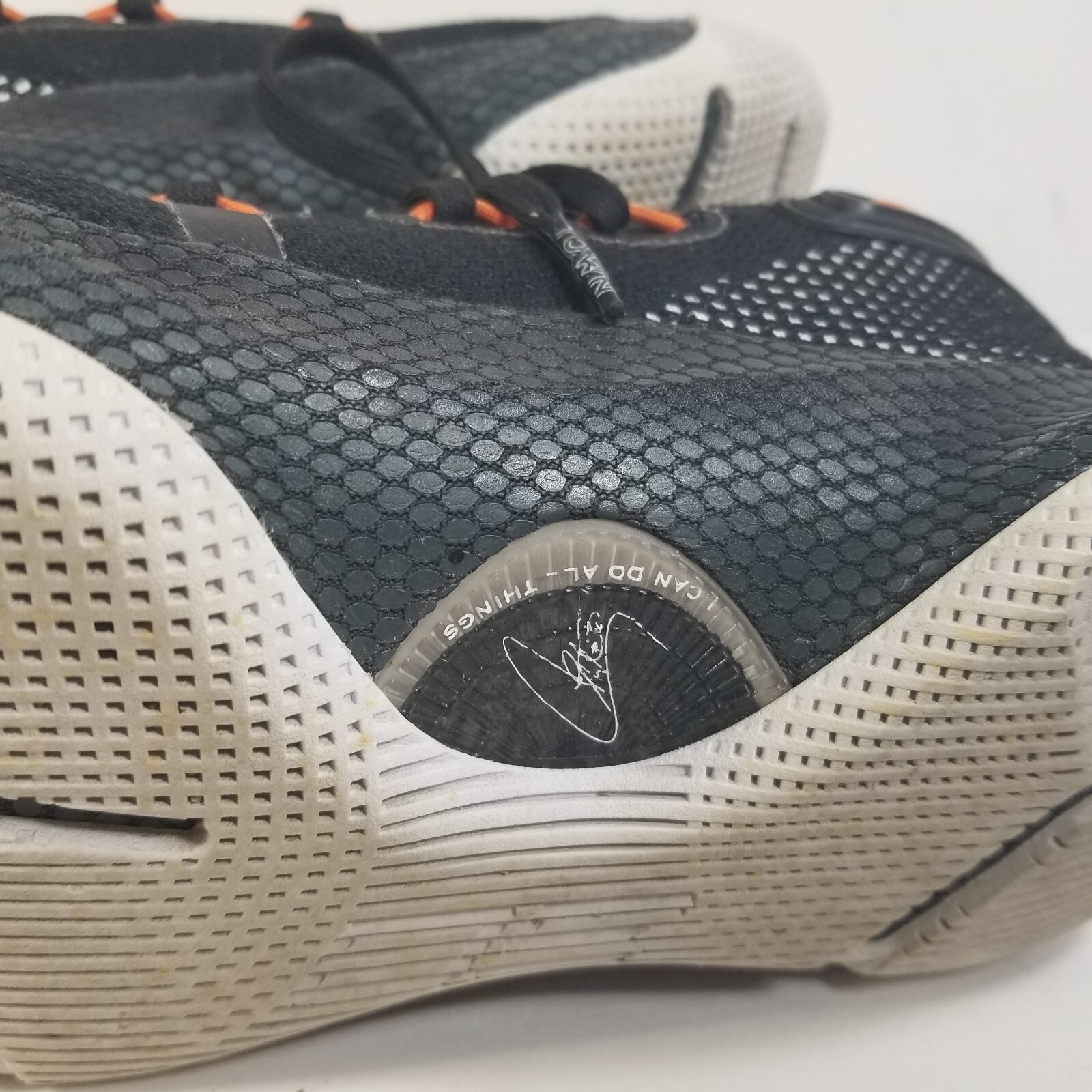 Under Armour Curry 6 GS Oakland Sideshow Black Orange Boys Size 5Y 3020415-003 thumbnail 7