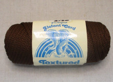 vintage Elefant Cord, Texturred Olefin K-Cord, Brown, 50 yds, macrame