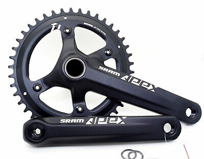 Sram Apex 1 GXP Crankset 10/11 speed 170mm Asymmetry 42T BCD 110mm Black w/o BB | eBay Sram Apex 1 GXP Crankset 10/11 speed 170mm Asymmetry 42T BCD 110mm Black w/o BB | eBay
