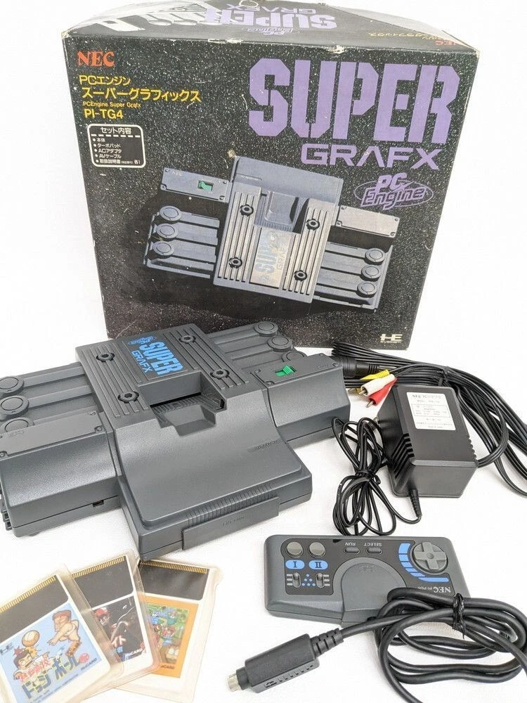 待望☆】 PCエンジンスーパーグラフィックスPITG4 ソフト2本付き 家庭