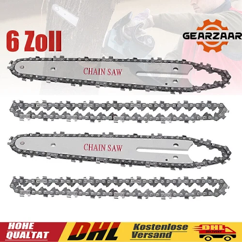 2 Set 6 Zoll Sägekette Kettensäge Ersatzkette Für Mini Akku-kettensäge Motorsäge