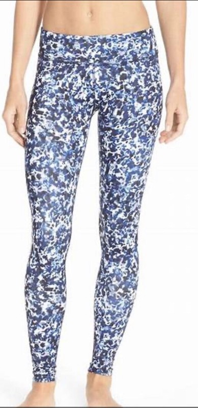 Aerie Blue Print Leggings Size large