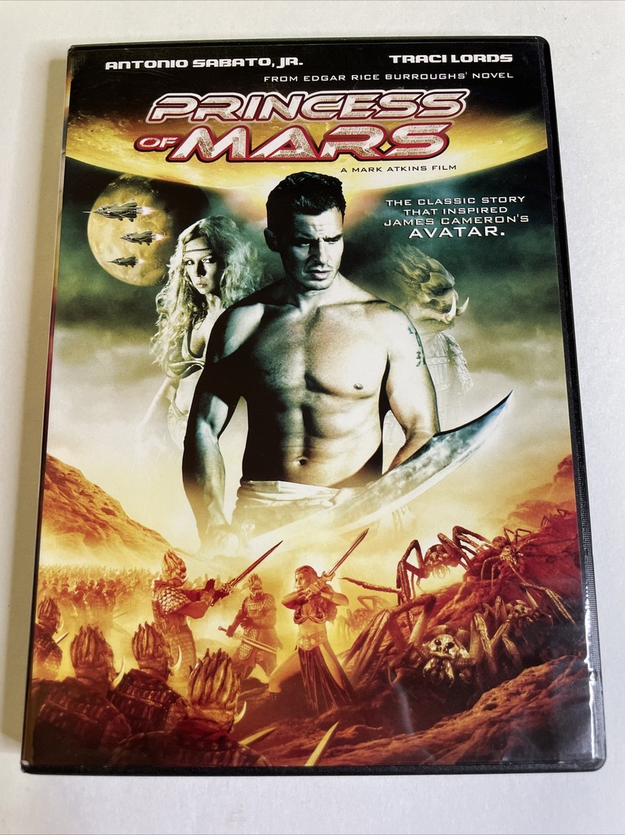 Princess of Mars DVD Movie Film Antonio Sabato Jr. Traci Lords