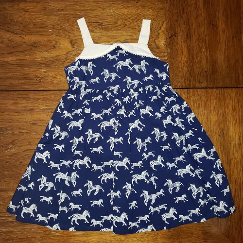 Robe Fille Gymboree Zabra Safari - Taille 4 - Mélange Lin - Neuf Avec étiquettes (NWT)