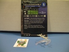 Axis Allies War at Sea SURFACE ACTION Lend-Lease Hurricane Mk. II 21/40 w card