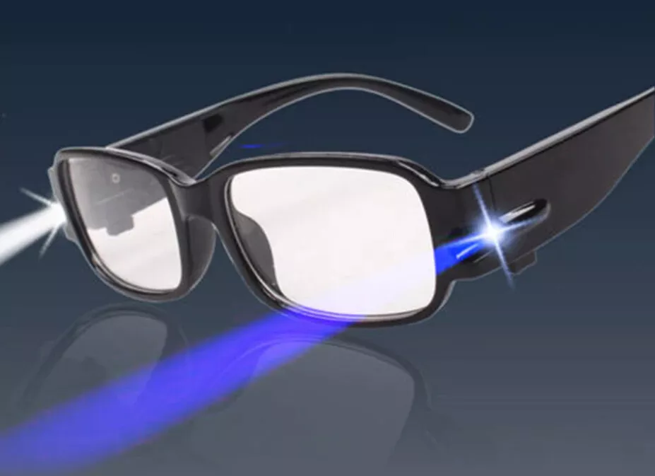 Gafas de lectura con luz LED brillante para lectores con luces, lupa  iluminada, lector nocturno, gafas compactas de marco completo, visión  clara