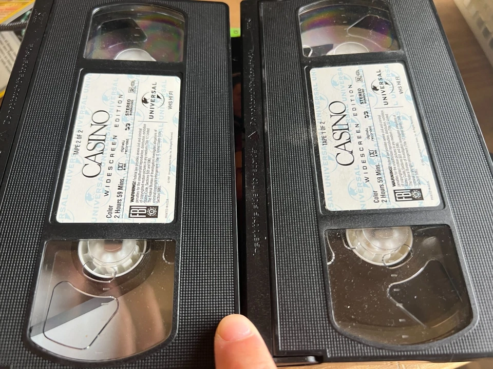 Casino ~VHS 2-Tape Set Widescreen Edition ~ Martin Scorsese 1996 Pre-owned - Image 3 of 3