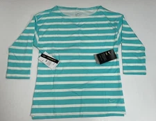 NIKE Women Dri Fit UV 3/4 Sleeve Shirt AV3676 0-434 UPF 40+  SMALL