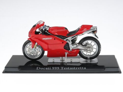 Ducati 999 Testastretta red Superbike bike model 10109 Atlas 1:24 - Picture 2 of 4