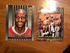 JERRY RICE  - TWO ( 2 ) 1997  DONRUSS STUDIO - 8 X 10 PHOTO CARDS