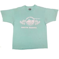 90s South Dakota Vintage shirt single stitch screen stars USA made Size XL