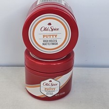 Old Spice Hair Putty HIGH HOLD MATTE FINISH 1.76 Oz - New LOT of 2